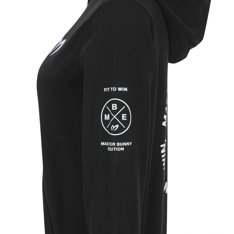 Áo knit golf nữ mũ chui phối logo màu đen — ảnh 4