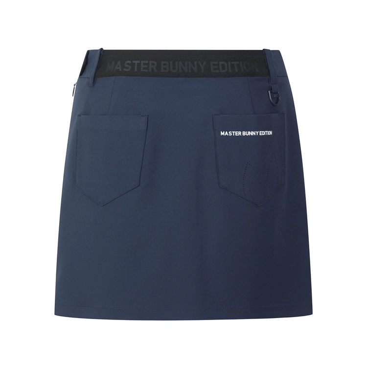 Váy golf nữ dáng chữ A xanh navy chữ trắng — ảnh 2
