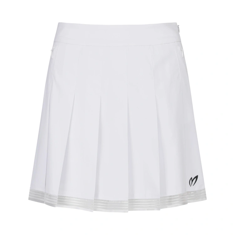 Chân váy golf nữ xếp ly dáng ngắn màu trắng — ảnh 2