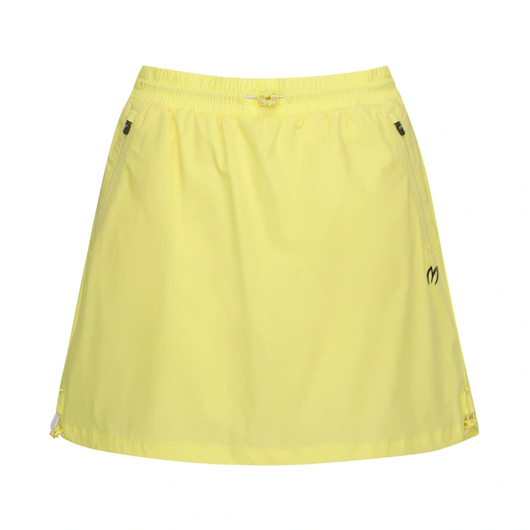 Váy golf nữ Master Bunny Edition dáng chữ A màu vàng chanh với chi tiết dây rút tăng chỉnh ở thân váy