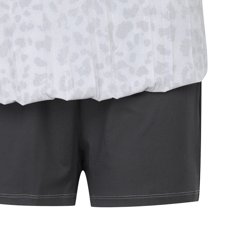 Váy golf nữ xếp ly họa tiết da báo màu xám — ảnh 5