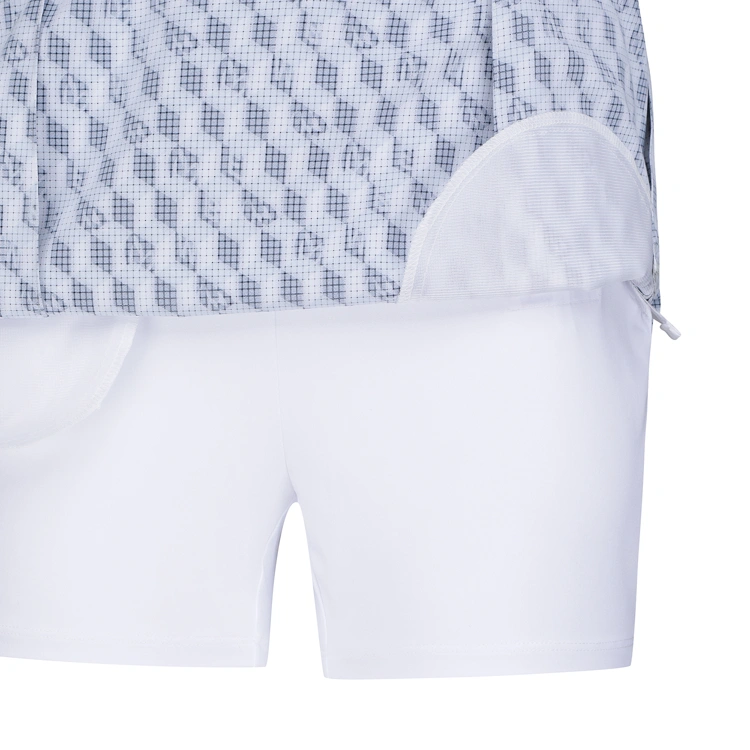 Chân váy golf nữ họa tiết geometric màu đen trắng — ảnh 6