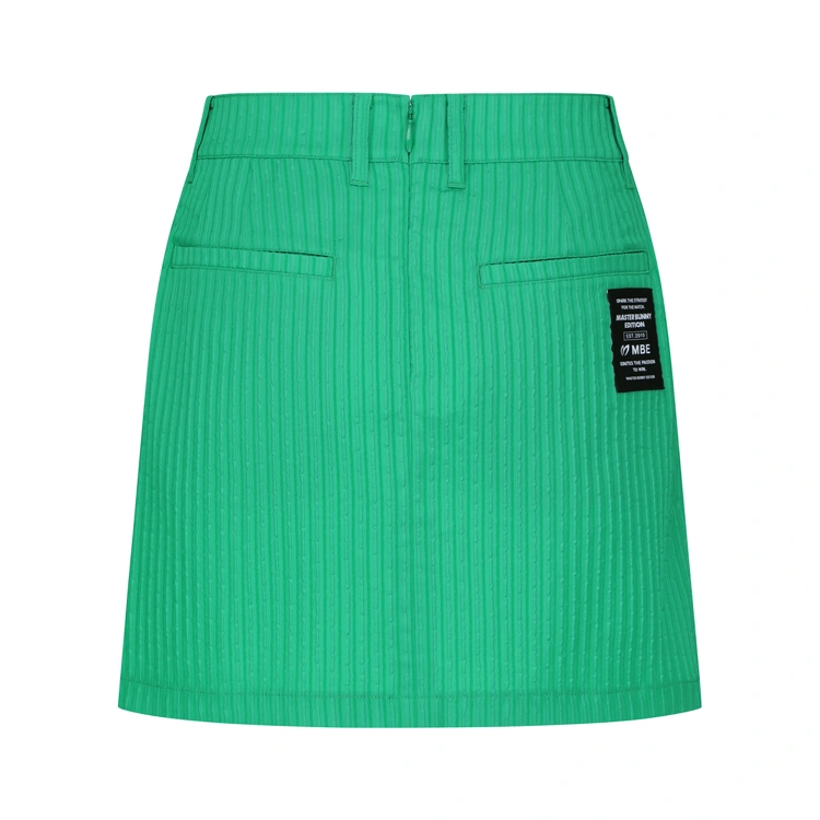Váy golf nữ dáng suông kẻ sọc màu xanh turquoise — ảnh 2