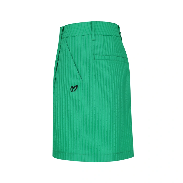 Váy golf nữ dáng suông kẻ sọc màu xanh turquoise — ảnh 3