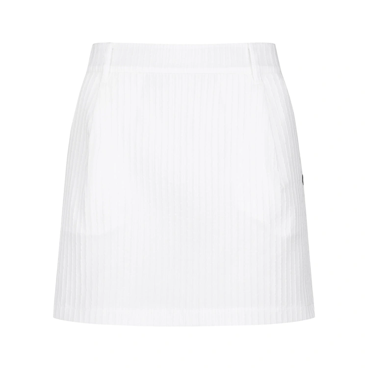 Váy golf nữ Master Bunny Edition màu trắng thiết kế xếp ly tinh tế