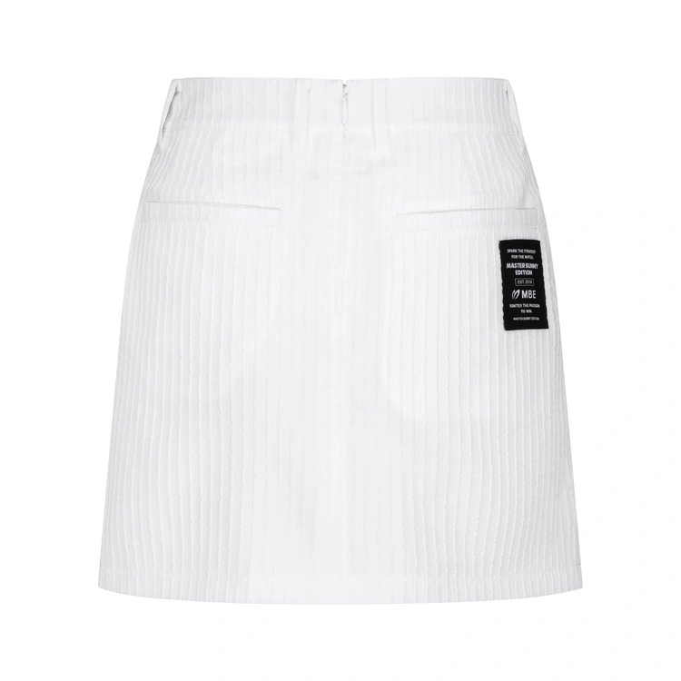 Váy golf nữ dạng xếp ly màu trắng — ảnh 2