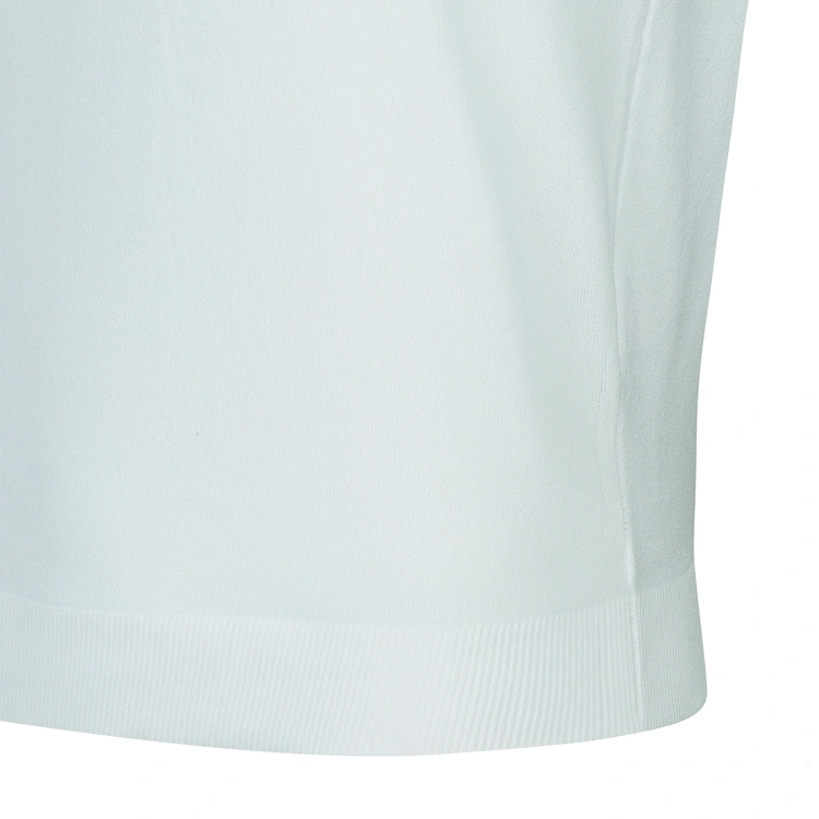 Áo knit golf nữ phối viền chữ logo màu xanh ngọc — ảnh 6