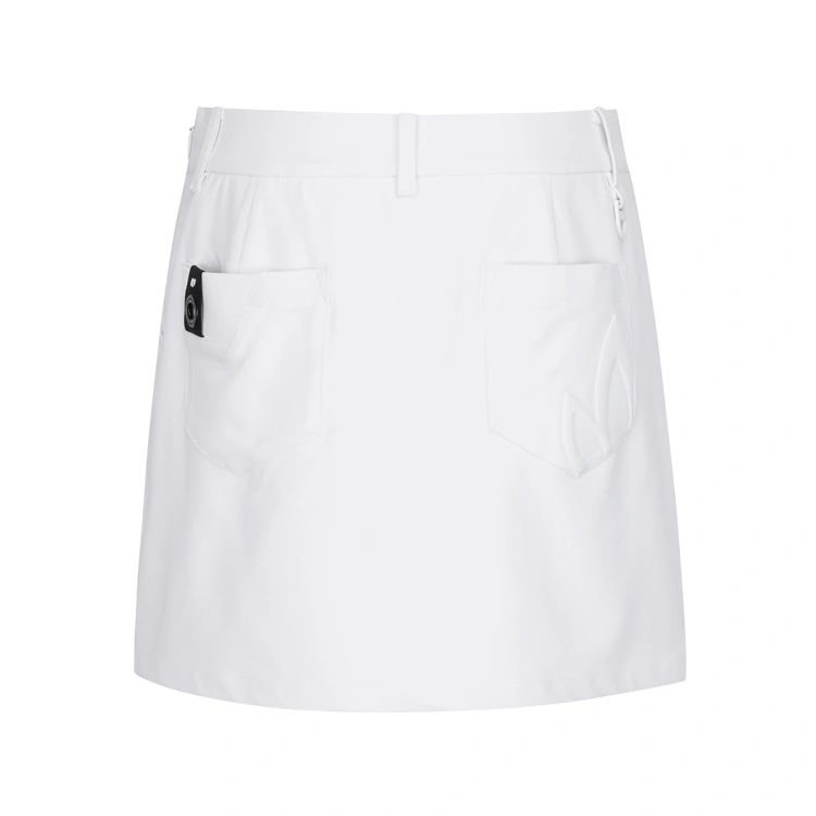 Váy golf nữ dáng chữ A xếp ly màu trắng — ảnh 5