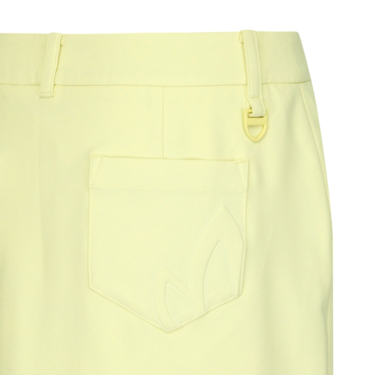 Váy golf nữ xếp ly phối lớp màu vàng — ảnh 6