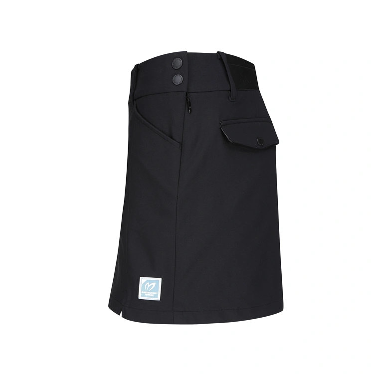 Chân váy golf nữ dáng ngắn màu đen — ảnh 4
