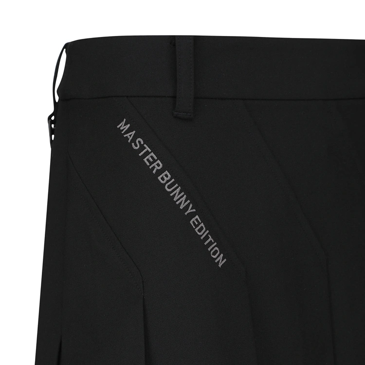 Chân váy golf nữ dáng xếp ly màu đen — ảnh 5