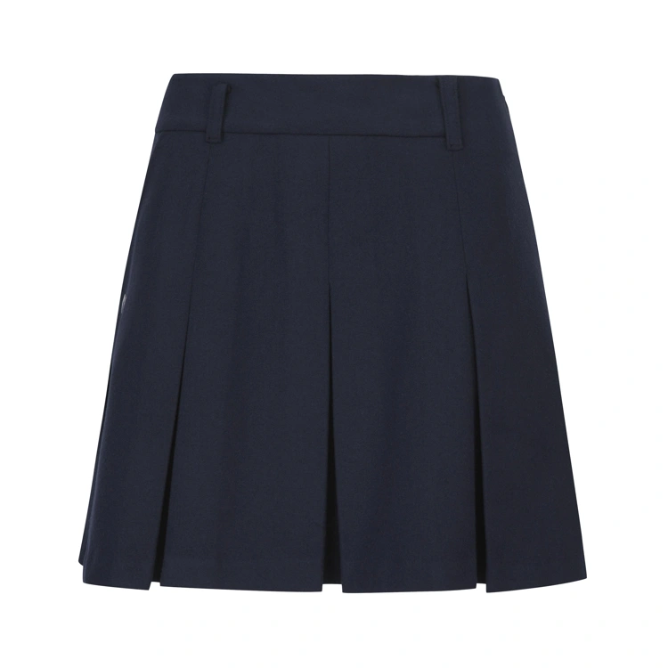 Chân váy golf nữ xếp ly dáng ngắn màu xanh navy — ảnh 2