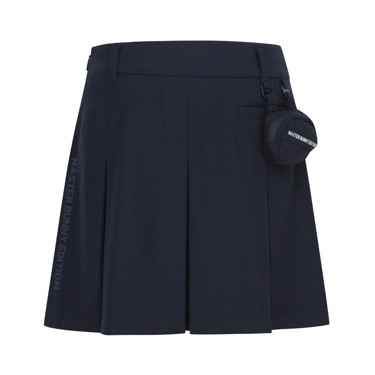Chân váy golf nữ xếp ly dáng ngắn màu xanh navy — ảnh 3