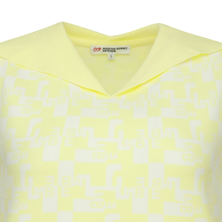 Áo vest golf nữ không tay màu vàng cổ sóng — ảnh 3