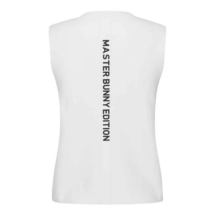 Áo vest golf nữ cổ trụ trắng — ảnh 3