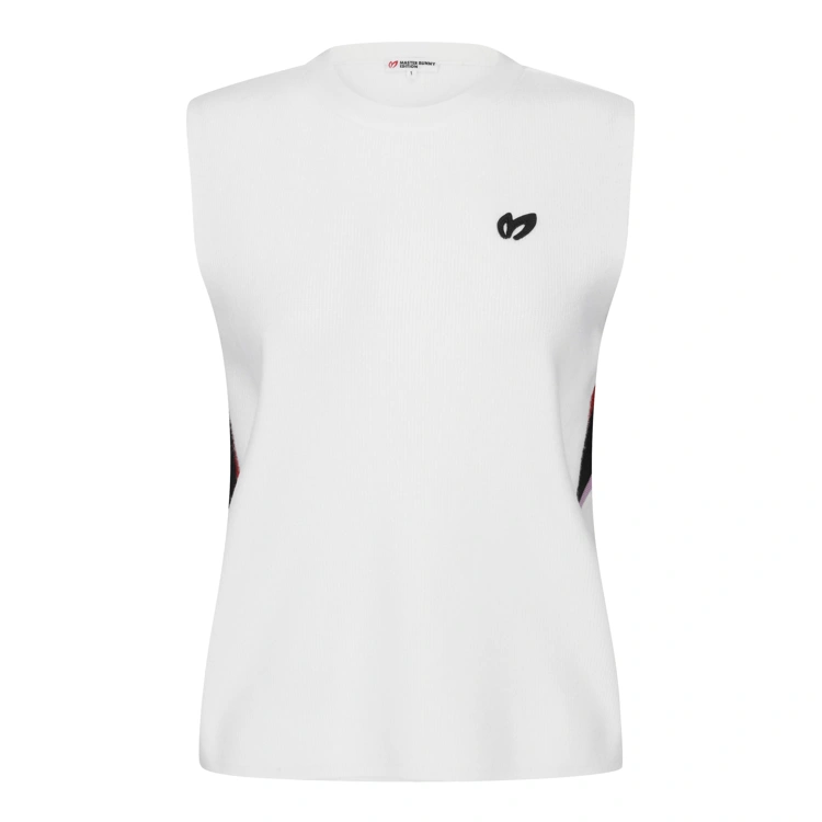 Áo vest golf nữ cổ trụ trắng — ảnh 2