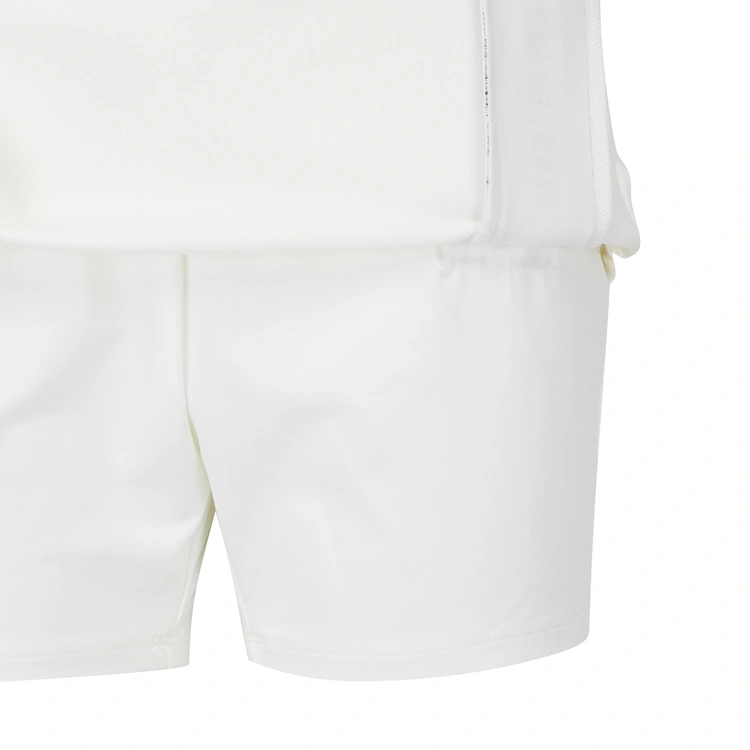 Váy golf nữ dáng chữ A màu trắng phối viền chữ — ảnh 6