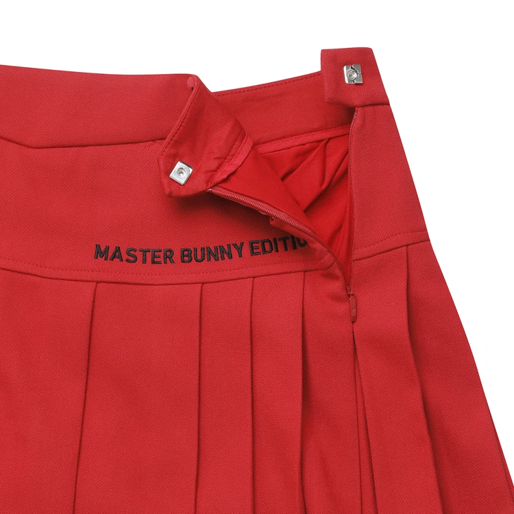 Chân váy golf nữ xếp ly màu đỏ — ảnh 6