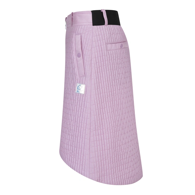 Chân váy golf nữ dáng suông khóa kéo màu hồng — ảnh 4