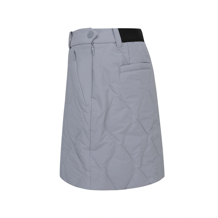Váy golf nữ dáng chữ A họa tiết vân ô màu xám — ảnh 4