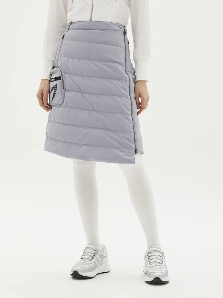 Váy golf nữ dáng thẳng phối túi zip màu xám — Master Bunny Edition | Seoul Golf Fashion