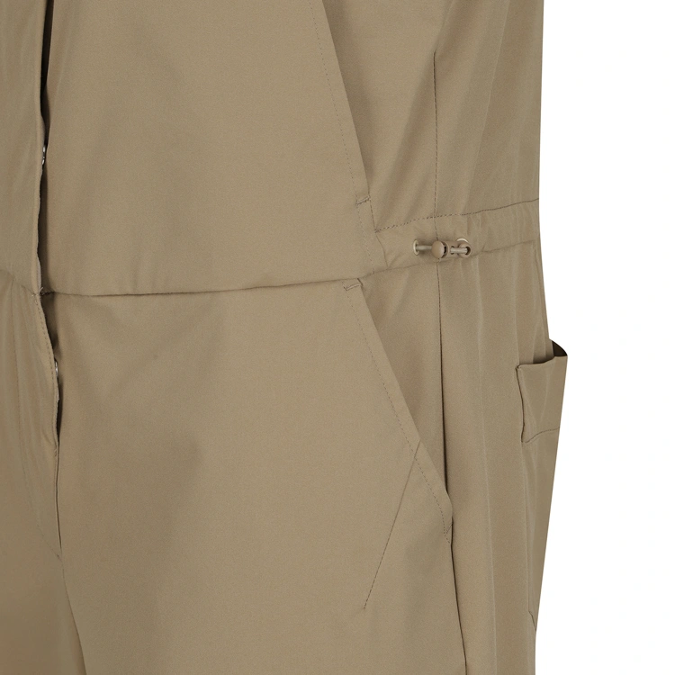 Jumpsuit golf nữ dây đen phối túi trước màu be — ảnh 4