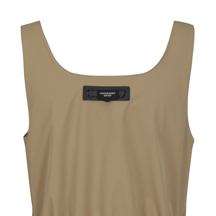 Jumpsuit golf nữ dây đen phối túi trước màu be — ảnh 5