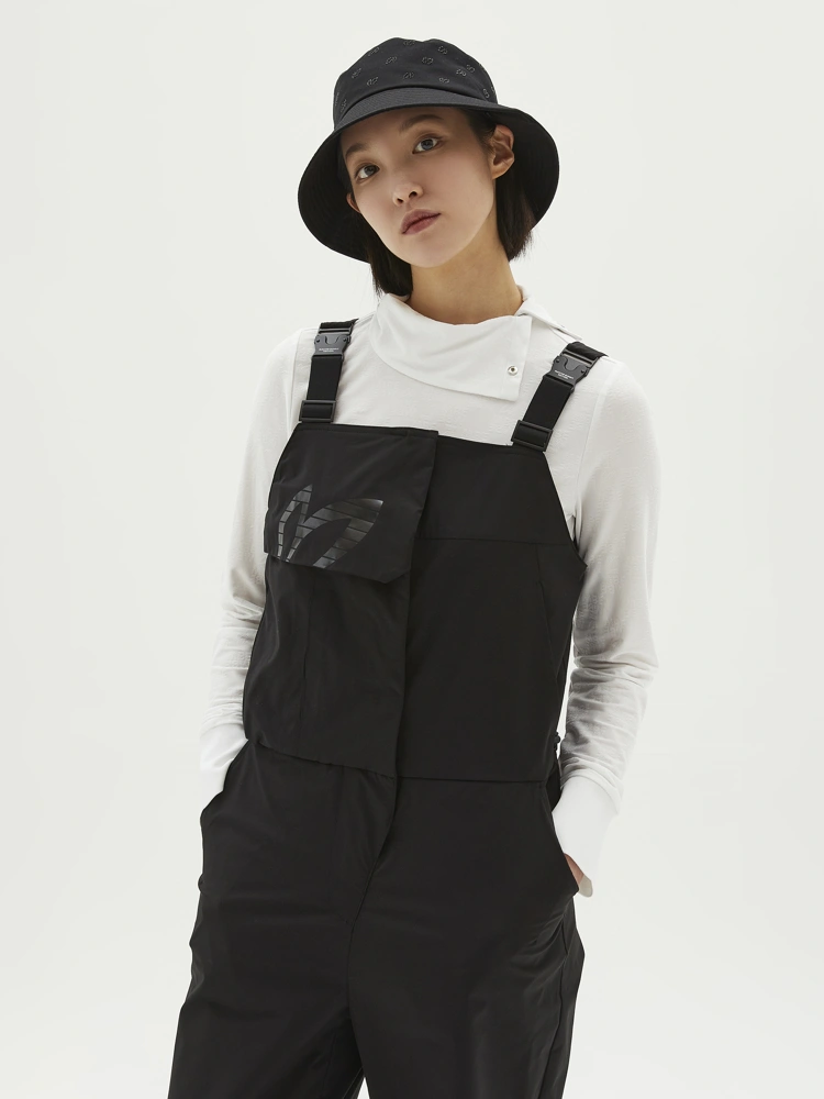 Jumpsuit golf nữ màu đen ống suông có túi hộp ngực Master Bunny Edition