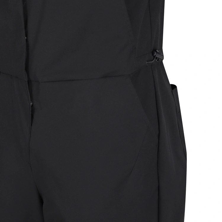 Jumpsuit golf nữ ống suông màu đen — ảnh 5
