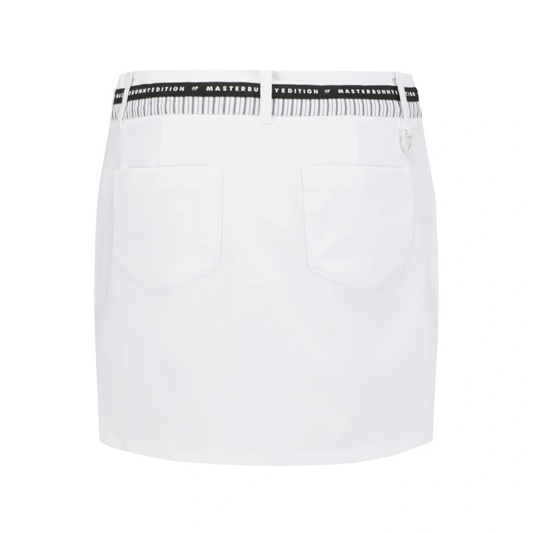Váy golf nữ dáng ngắn phối thun eo trắng — ảnh 3