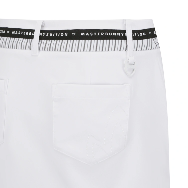 Váy golf nữ dáng ngắn phối thun eo trắng — ảnh 6