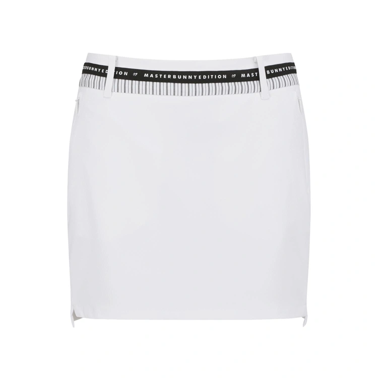Váy golf nữ dáng ngắn phối thun eo trắng — ảnh 2