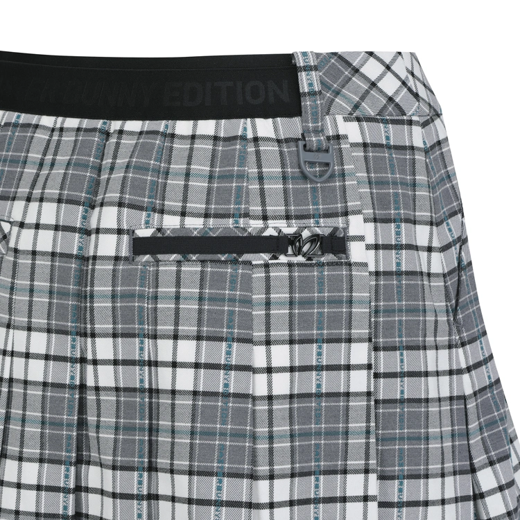 Chân váy golf xếp ly kẻ caro màu xám — ảnh 5