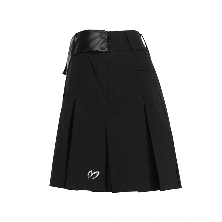 Váy golf nữ xếp ly phối túi da màu đen — ảnh 4