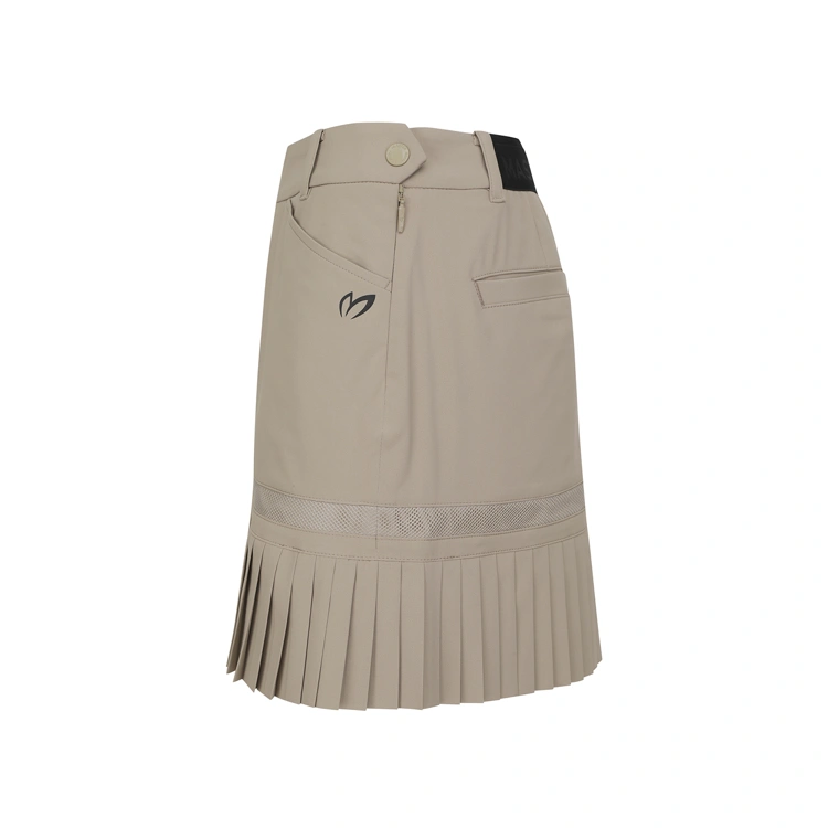 Váy golf nữ xếp li nẹp viền Master Bunny màu be — ảnh 4