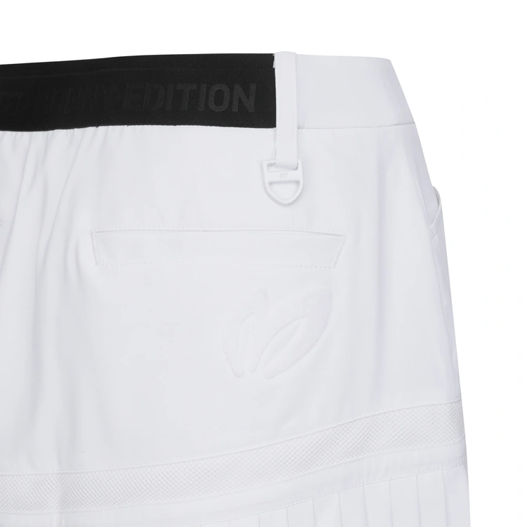 Váy golf nữ dáng ngắn xếp ly màu trắng — ảnh 5