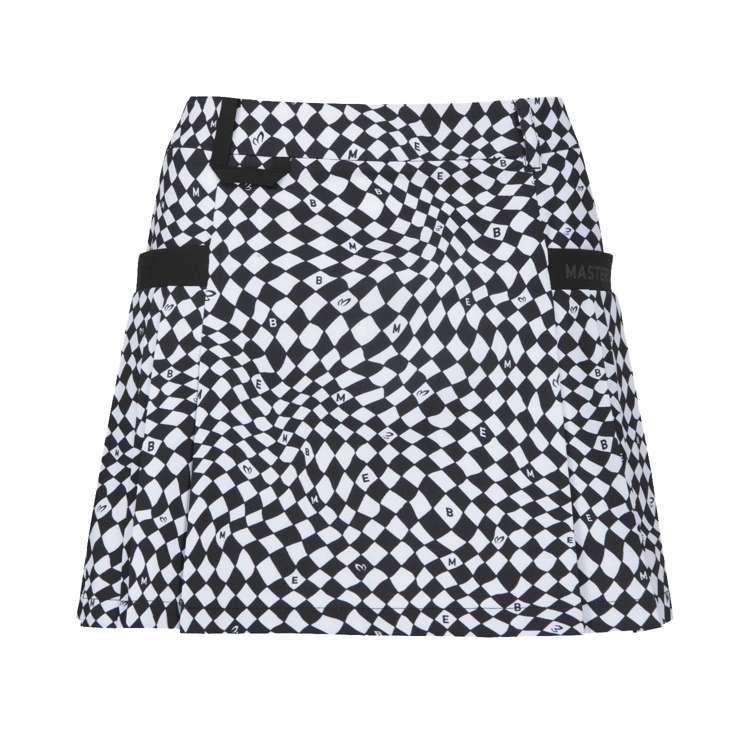 Váy golf nữ họa tiết đen trắng ảo giác — Master Bunny Edition | Seoul Golf Fashion
