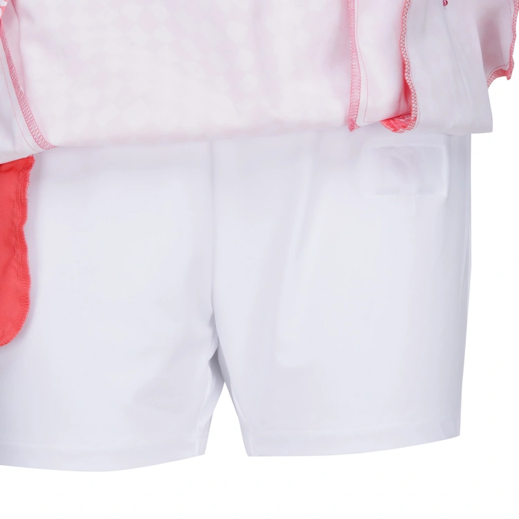 Váy golf nữ họa tiết caro xoắn màu hồng san hô — ảnh 6