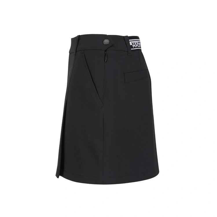 Váy golf nữ dáng xếp ly màu đen — ảnh 3