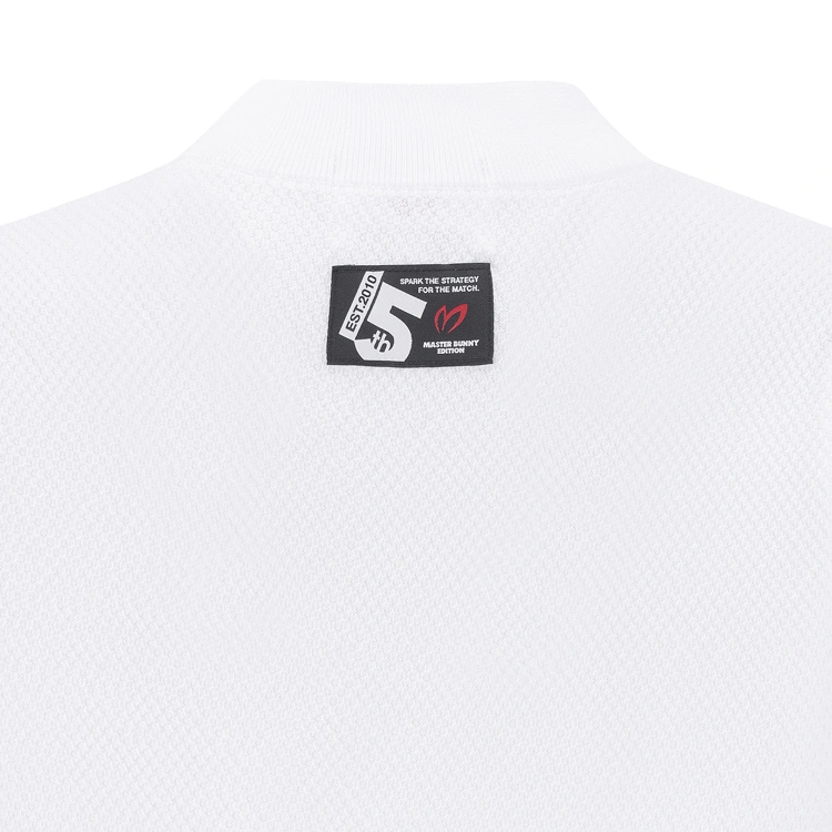 Áo knit golf nữ tay lửng phối viền đen trắng — ảnh 6