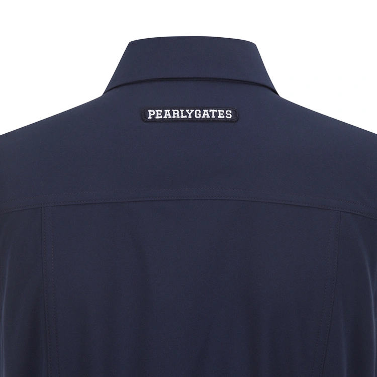 Đầm golf nữ sát nách cổ bẻ xanh navy xếp ly — ảnh 5