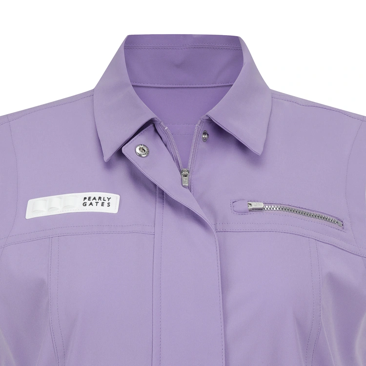 Đầm golf nữ xếp ly không tay màu tím — ảnh 4
