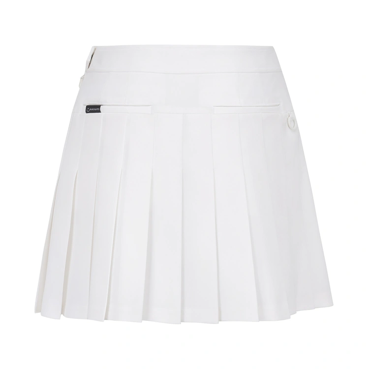 Váy golf nữ dáng xếp ly màu trắng — ảnh 3
