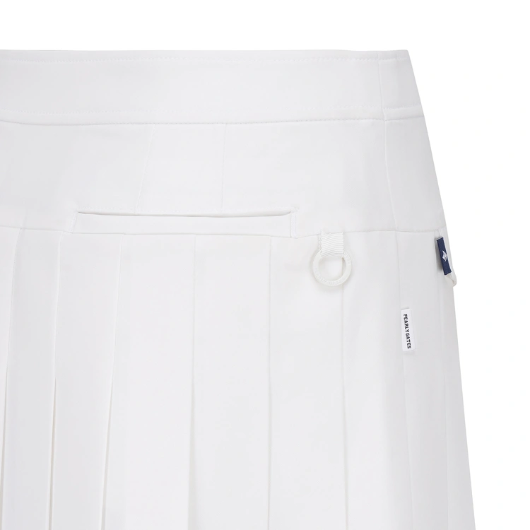 Váy golf nữ dáng xếp ly màu trắng — ảnh 5