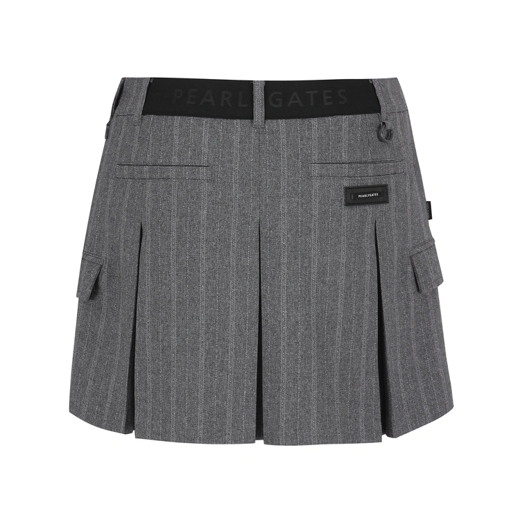Váy golf nữ xếp ly túi hộp màu xám — ảnh 2