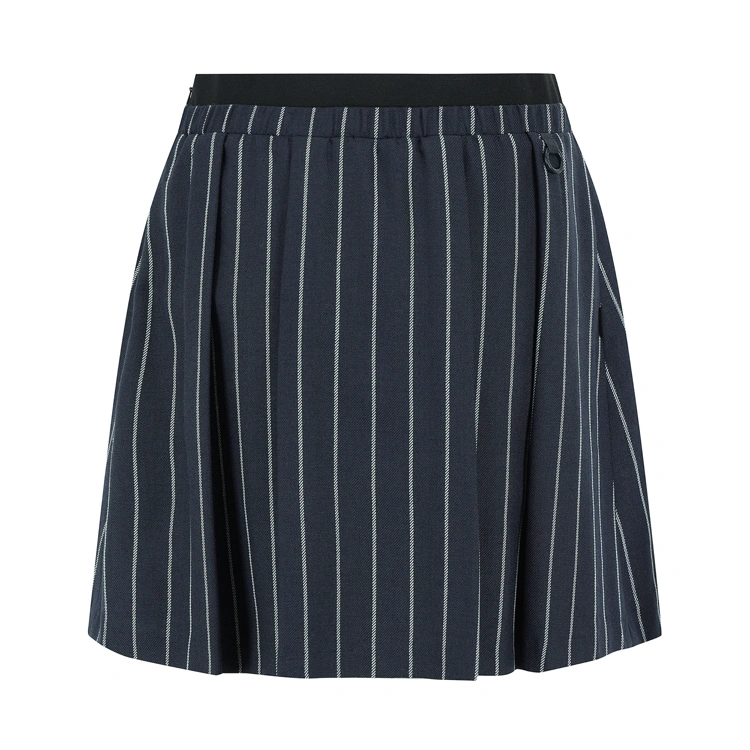 Chân váy golf nữ kẻ sọc dọc xanh navy — ảnh 2