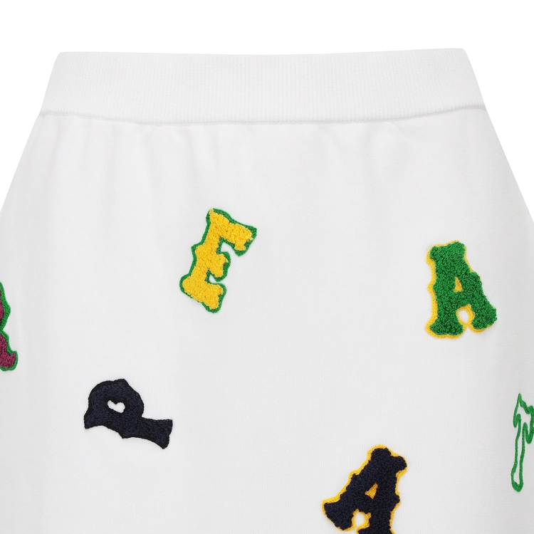 Chân váy golf nữ chữ nổi màu trắng — ảnh 4