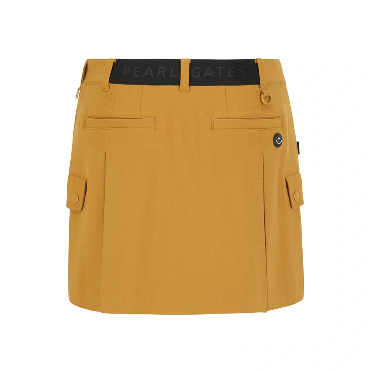 Chân váy golf nữ dáng ngắn túi hộp màu cam — ảnh 2