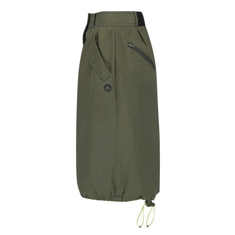 Váy golf nữ phom dáng chữ A màu kaki — ảnh 3