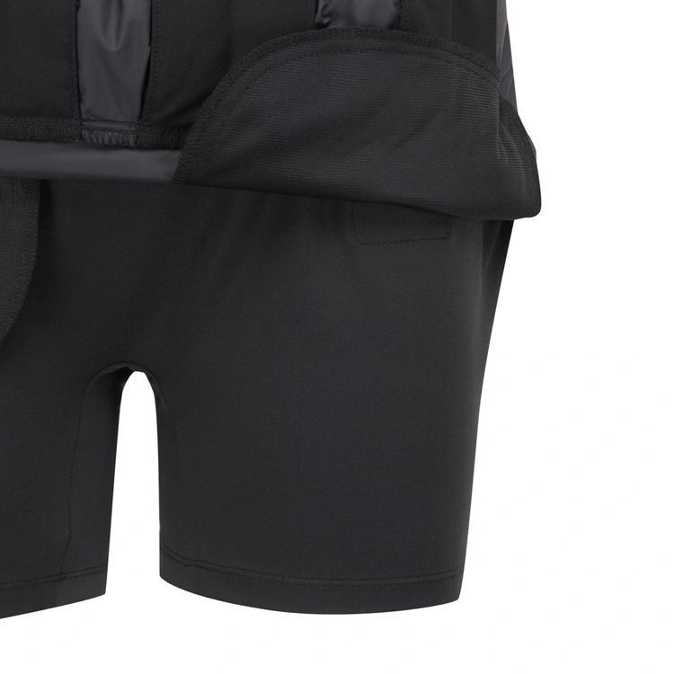 Váy golf xếp ly phối túi cài nút màu đen — ảnh 6
